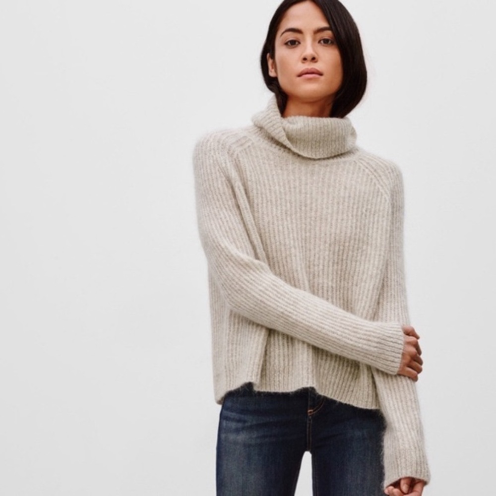 Aritzia Talula Lightweight Turtleneck Sweater